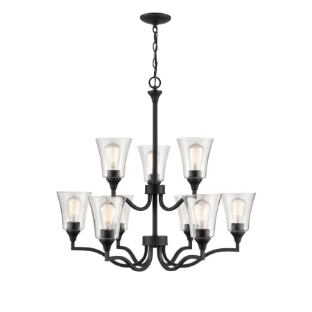 Millennium Lighting Caily 9 Light 32" Wide Chandelier Matte Black