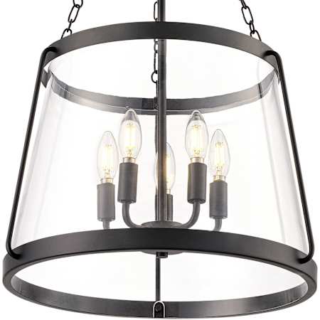 Millennium Lighting Adabella 5 Light 18" Wide Multi Light Pendant Matte Black