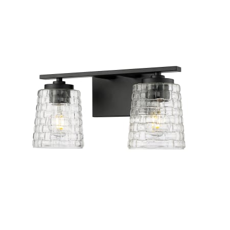 Millennium Lighting Saben 2 Light 15" Wide Vanity Light Matte Black