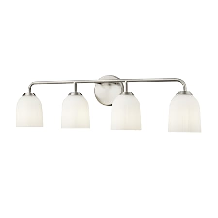 Millennium Lighting Norah 4 Light 32" Wide Vanity Light Brushed Nickel