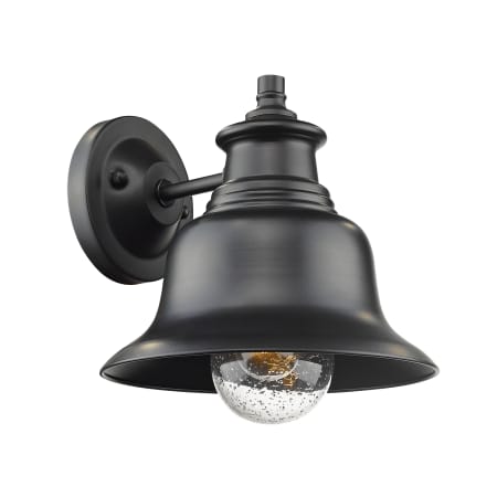 Millennium Lighting Single Light 12" High Outdoor Wall Sconce with Aluminum Shade Powder Coat Black