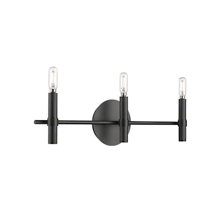 Millennium Lighting Skyva 3 Light 22" Wide Vanity Light Matte Black