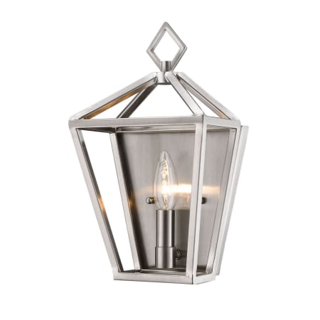 Millennium Lighting Arnold 12" Tall Outdoor Wall Sconce Brushed Nickel