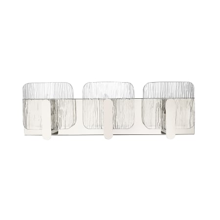 Millennium Lighting Rimini 3 Light 24" Wide Vanity Light with Water Glass Shades Polished Nickel