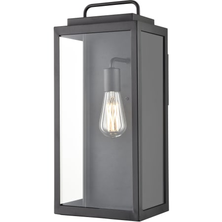 Millennium Lighting Gallatin 19" Tall Outdoor Wall Sconce with Clear Glass Shade - ADA Compliant Textured Black