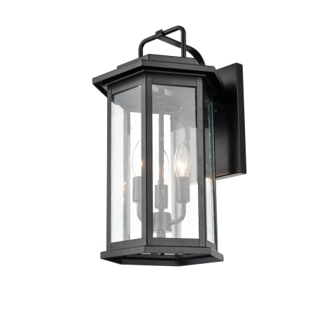Millennium Lighting Ellis 3 Light 18" Tall Outdoor Wall Sconce Powder Coat Black
