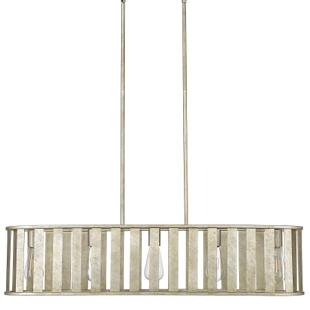 Millennium Lighting Stella 5 Light 39" Wide Linear Chandelier Antique Silver