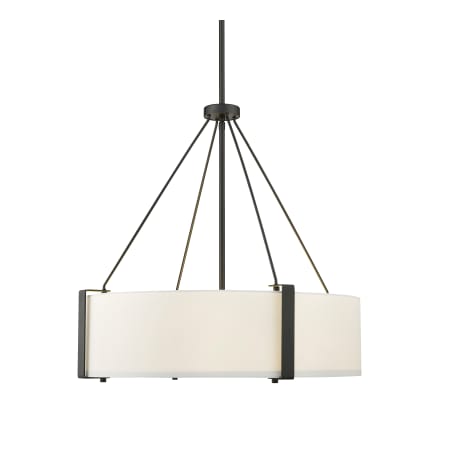 Millennium Lighting Telfar 3 Light 24" Wide Pendant Matte Black / White