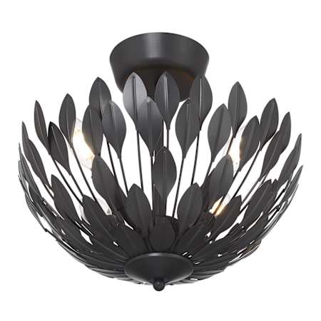 Millennium Lighting Merylmint 4 Light 16" Wide Semi-Flush Bowl Ceiling Fixture Matte Black