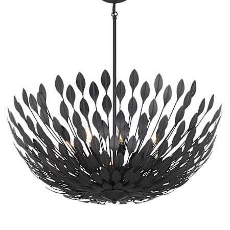 Millennium Lighting Merylmint 8 Light 28" Wide Pendant Matte Black