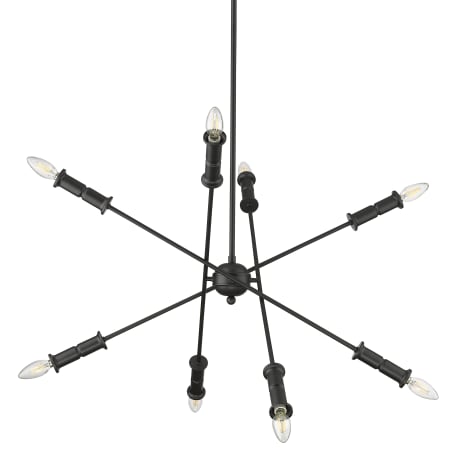 Millennium Lighting Potiss 8 Light 33" Wide Sputnik Chandelier Matte Black