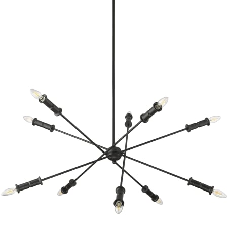 Millennium Lighting Potiss 10 Light 41" Wide Sputnik Chandelier Matte Black