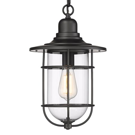 Millennium Lighting 10" Wide Outdoor Cage Pendant Powder Coat Black