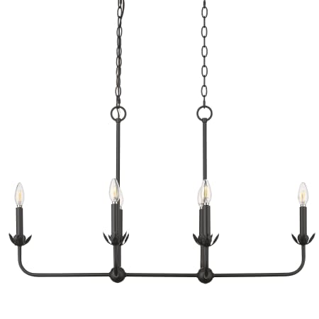 Millennium Lighting Freesia 6 Light 36" Wide Taper Candle Style Chandelier Matte Black