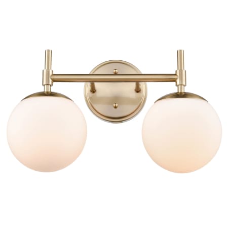 Millennium Lighting Redondo 2 Light 16" Wide Bathroom Vanity Light Modern Gold