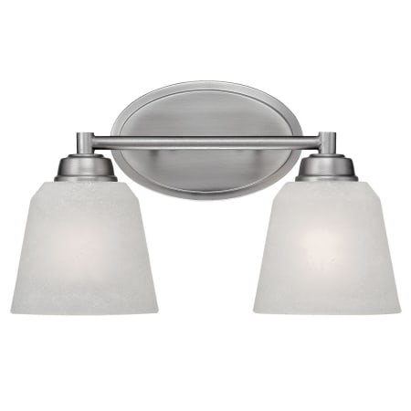Millennium Lighting Franklin 2 Light Bathroom Vanity Light Brushed Pewter