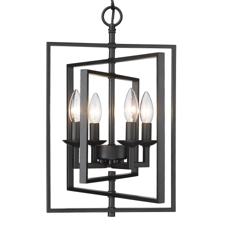 Millennium Lighting Nellis 4 Light 14" Wide Taper Candle Pendant Matte Black