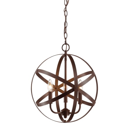 Millennium Lighting 3 Light 16" Wide Pendant Rubbed Bronze