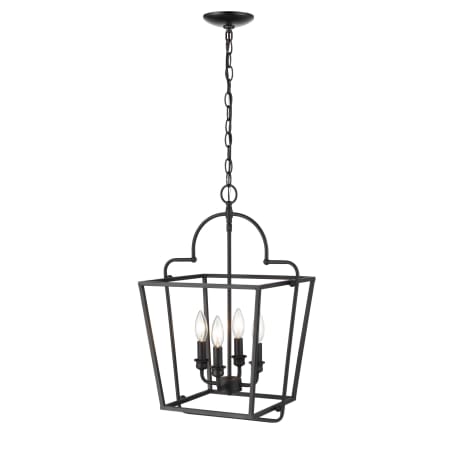 Millennium Lighting 4 Light 15" Wide Multi Light Pendant Matte Black