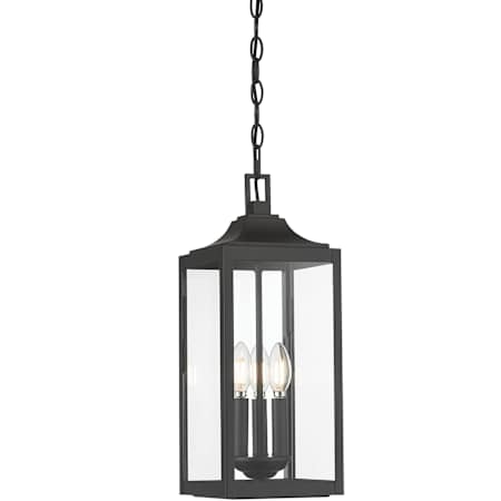 Millennium Lighting Halston 3 Light 7" Wide Outdoor Taper Candle Mini Pendant Powder Coated Black