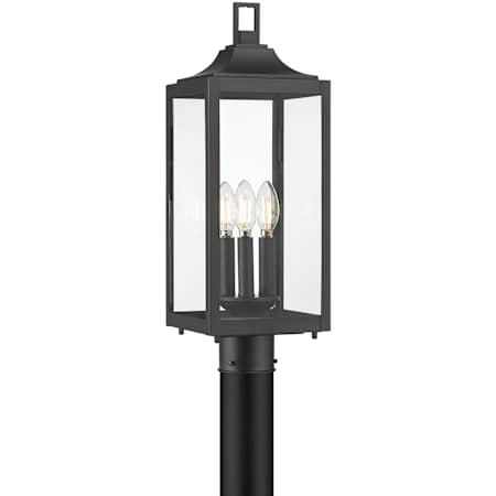 Millennium Lighting Halston 3 Light 21" Tall Post Light Powder Coated Black