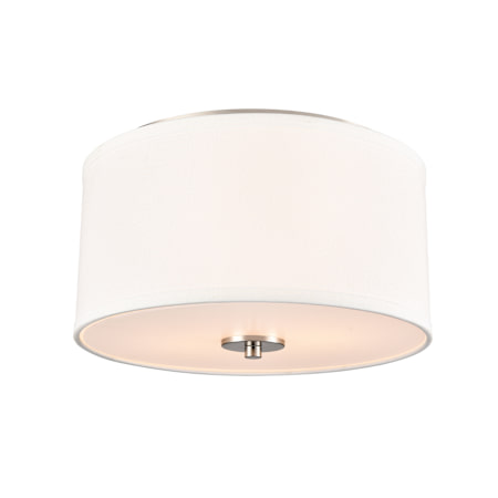 Millennium Lighting Guyten 2 Light 13" Wide Flush Mount Drum Ceiling Fixture Brushed Nickel