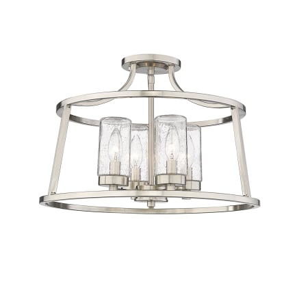 Millennium Lighting Errol 4 Light 18" Wide Semi-Flush Ceiling Fixture Brushed Nickel