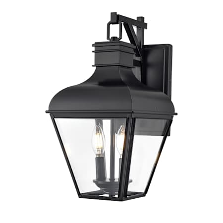 Millennium Lighting Edenton 2 Light 18" Tall Outdoor Wall Sconce Matte Black