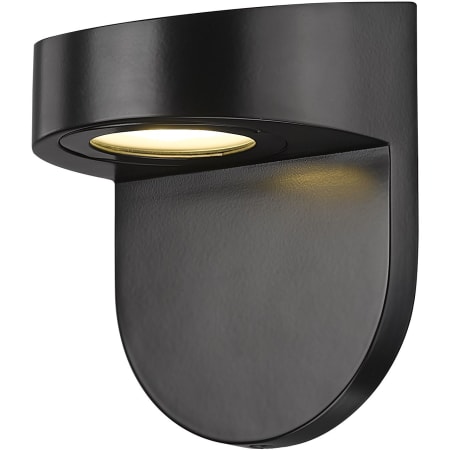 Millennium Lighting 6" Tall LED Outdoor Wall Sconce with Frosted Glass Shade - ADA Compliant Powder Coated Black