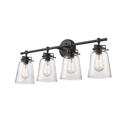 Millennium Lighting Amberose 4 Light 31" Wide Vanity Light Matte Black