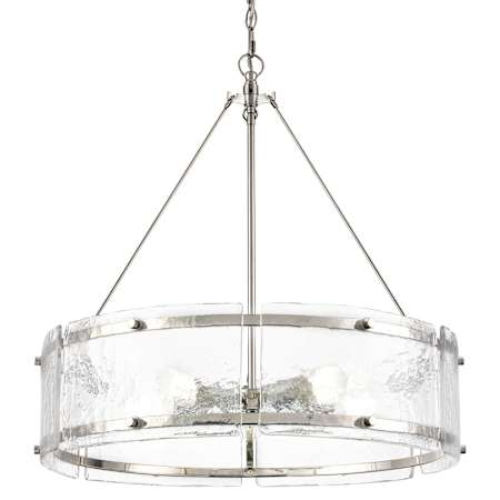Millennium Lighting Bennetti 5 Light 25" Wide Chandelier Polished Nickel