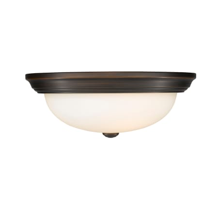 Millennium Lighting 3 Light 15" Wide Flush Mount Bowl Ceiling Fixture Rubbed Bronze