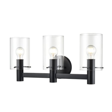 Millennium Lighting Apolla 3 Light 24" Wide Vanity Light Matte Black