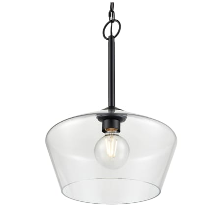 Millennium Lighting Morbelle 14" Wide Pendant Matte Black