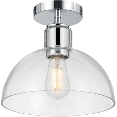 Millennium Lighting Knightsdale 10" Wide Semi-Flush Ceiling Fixture Chrome
