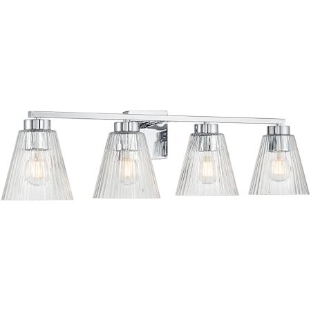 Millennium Lighting Riville 4 Light 32" Wide Vanity Light Chrome