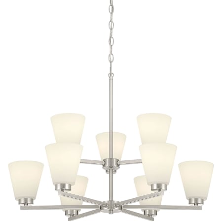 Millennium Lighting Strayhan 9 Light 29" Wide Chandelier Brushed Nickel