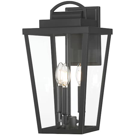 Millennium Lighting Brenwick 3 Light 17" Tall Outdoor Wall Sconce Powder Coated Black