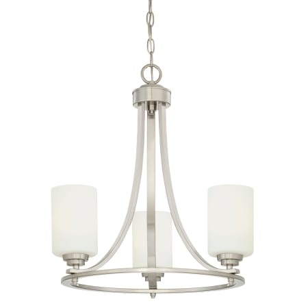 Millennium Lighting Bristo 3 Light 20" Wide Ring Chandelier Satin Nickel