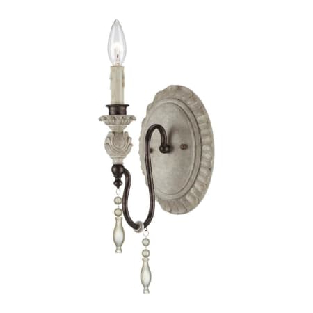Millennium Lighting Denise 1 Light Indoor Wall Sconce Antique White / Bronze