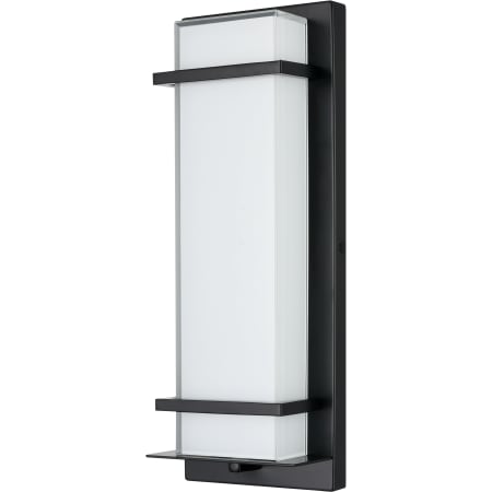 Millennium Lighting 16" Tall LED Outdoor Wall Sconce with Frosted Glass Shade - ADA Compliant Powder Coated Black