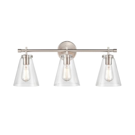 Millennium Lighting Aliza 3 Light 26" Wide Vanity Light Brushed Nickel