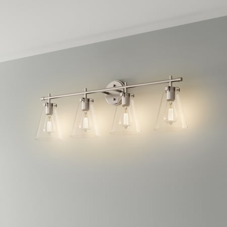 Millennium Lighting Aliza 4 Light 35" Wide Vanity Light Brushed Nickel