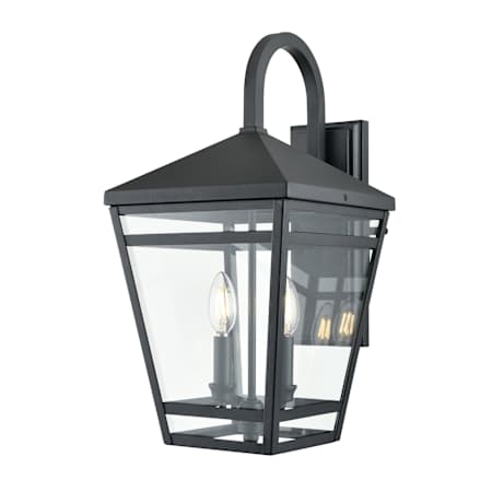 Millennium Lighting Seager 2 Light 21" Tall Outdoor Wall Sconce Textured Black