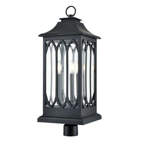 Millennium Lighting Mallorey 3 Light 29" Tall Post Light Powder Coated Black