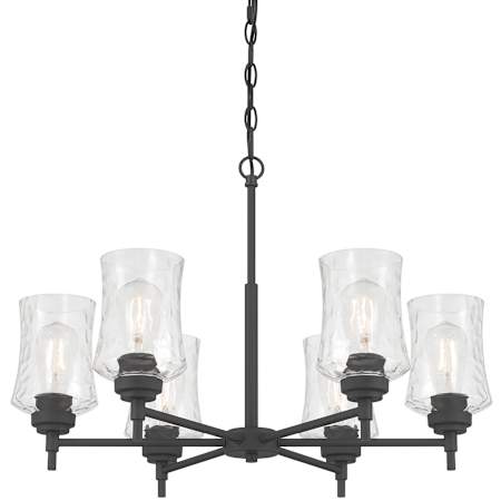 Millennium Lighting Clarvyn 6 Light 26" Wide Chandelier Matte Black