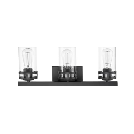 Millennium Lighting Lunden 3 Light 22" Wide Vanity Light Matte Black