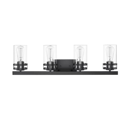 Millennium Lighting Lunden 4 Light 30" Wide Vanity Light Matte Black