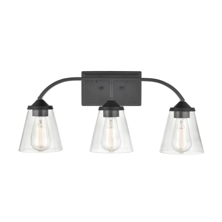 Millennium Lighting Josleen 3 Light 16" Tall Bathroom Sconce Matte Black