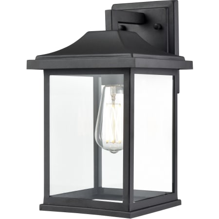 Millennium Lighting 14" Tall Outdoor Wall Sconce with Clear Glass Shade - ADA Compliant Textured Black